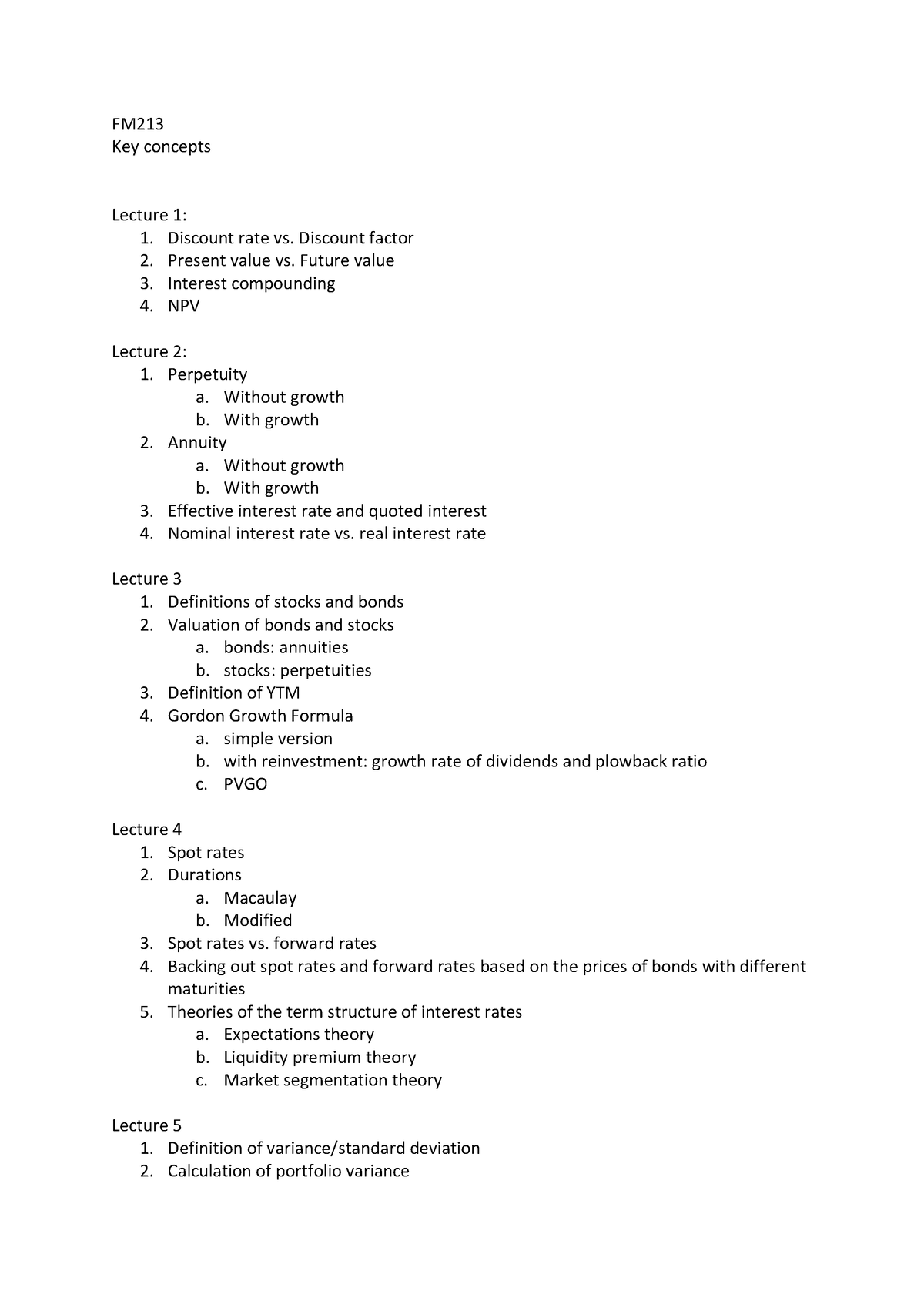 fm213-review-session-fm-key-concepts-lecture-1-1-discount-rate-vs