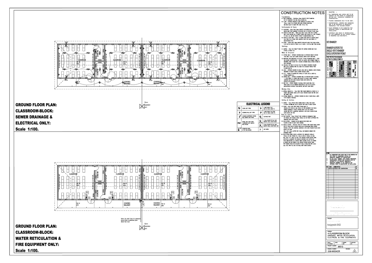 231-w004cr - classroom drawing with construction notes to practice - ✀嬀 ...