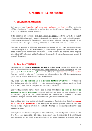 Chap 1 Les Écologies - Introduction à L'écologie Végétale - Chapitre 1 ...