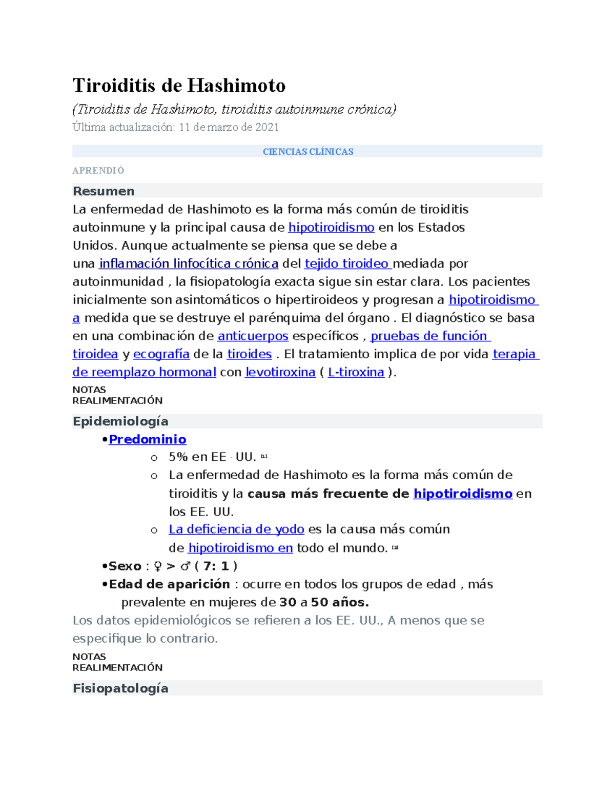 Tiroiditis de Hashimoto - Tiroiditis de Hashimoto (Tiroiditis de ...