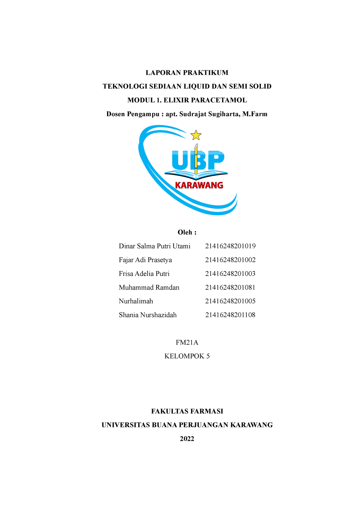 Laporan Praktikum Semi Solid Dan Liquid Laporan Praktikum