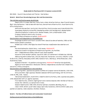 History 2c final review pt - Study For 06/ Identification Items: Mao ...