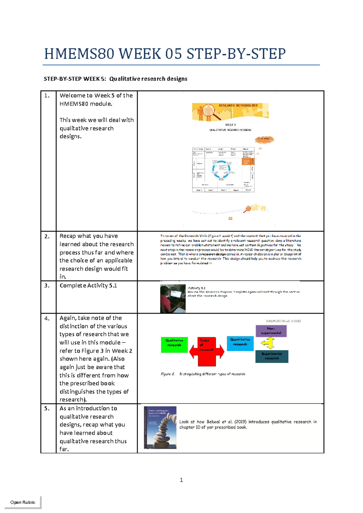 Hmems 80 WEEK 05 STEP BY STEP - 1 HMEMS80 WEEK 05 STEP‐BY‐STEP STEP‐BY ...
