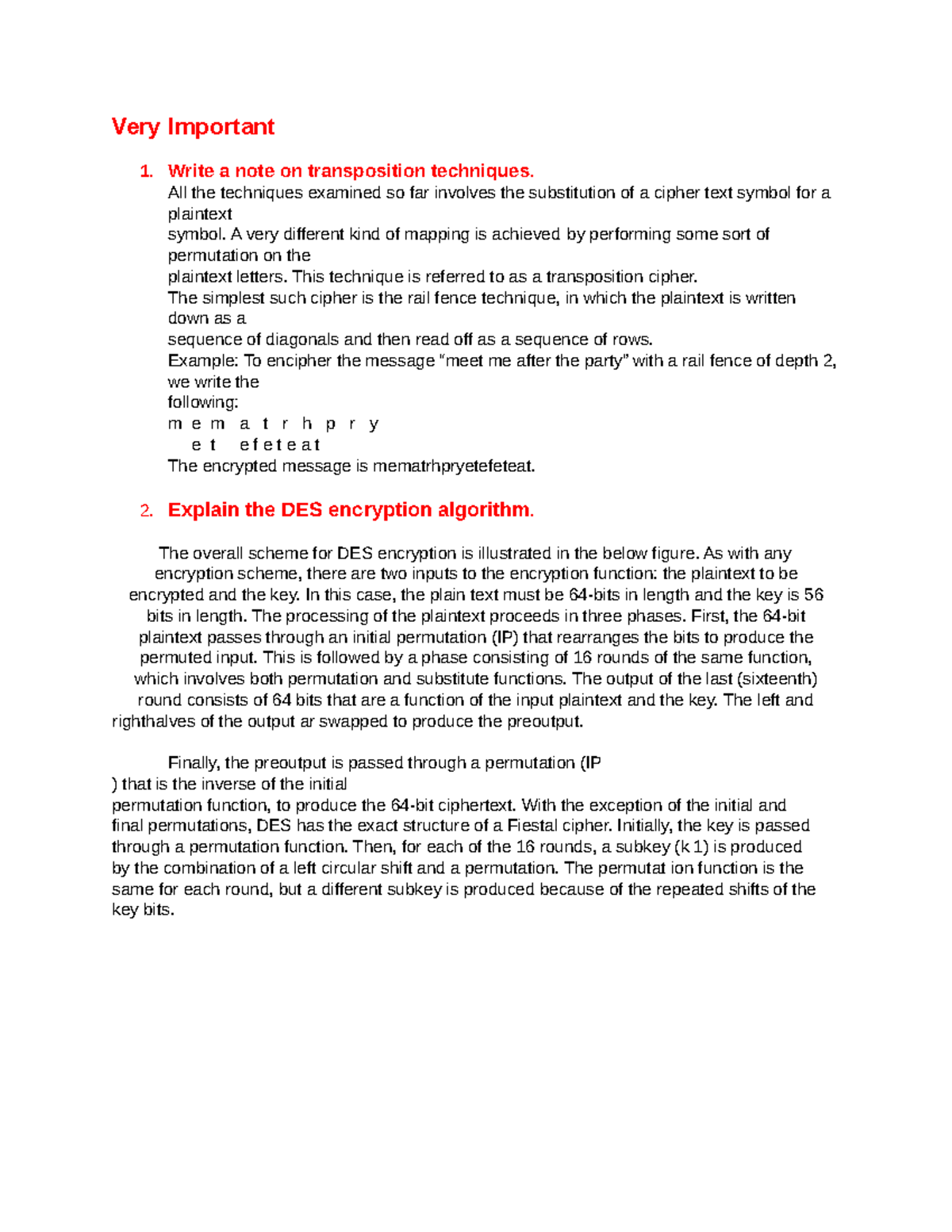 Cryptography and network security Study material - Very Important 1 ...