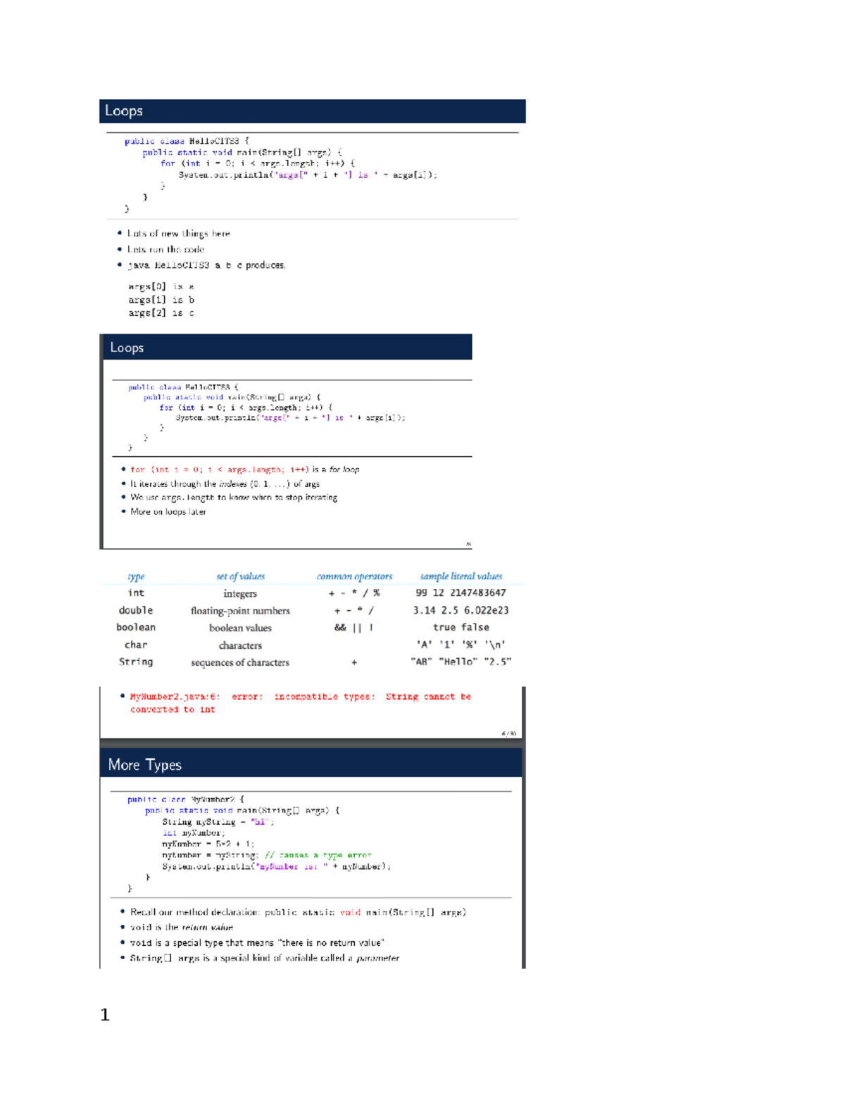 Ooprevv - aaaa - If statements, if blocks: If else if, else: i++ and ...