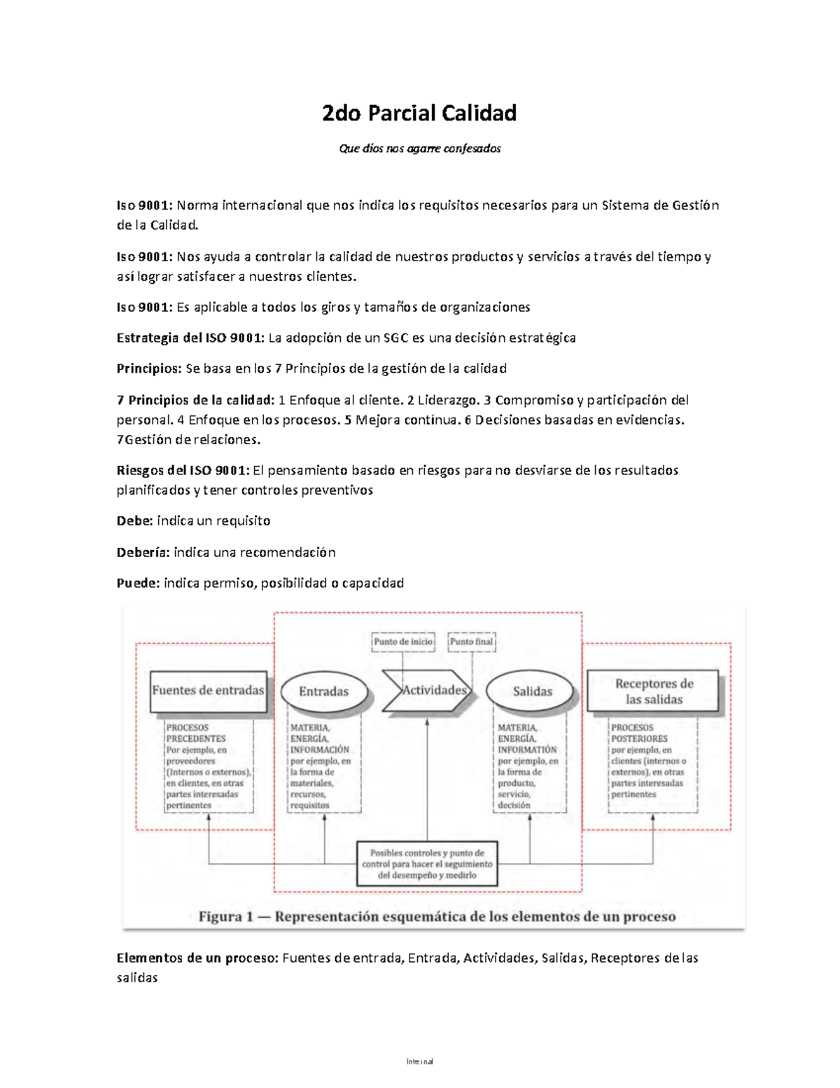 2do Parcial Calidad - GUIA - 2do Parcial Calidad Que dios nos agarre ...