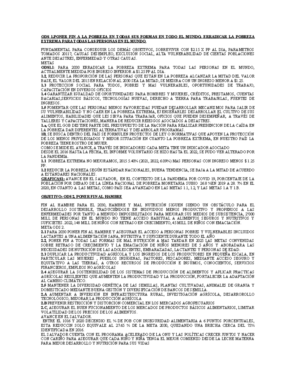 Salud Publica - DETALLES - ODS 1 FIN A LA POBREZA EN TODAS SUS FORMAS ...