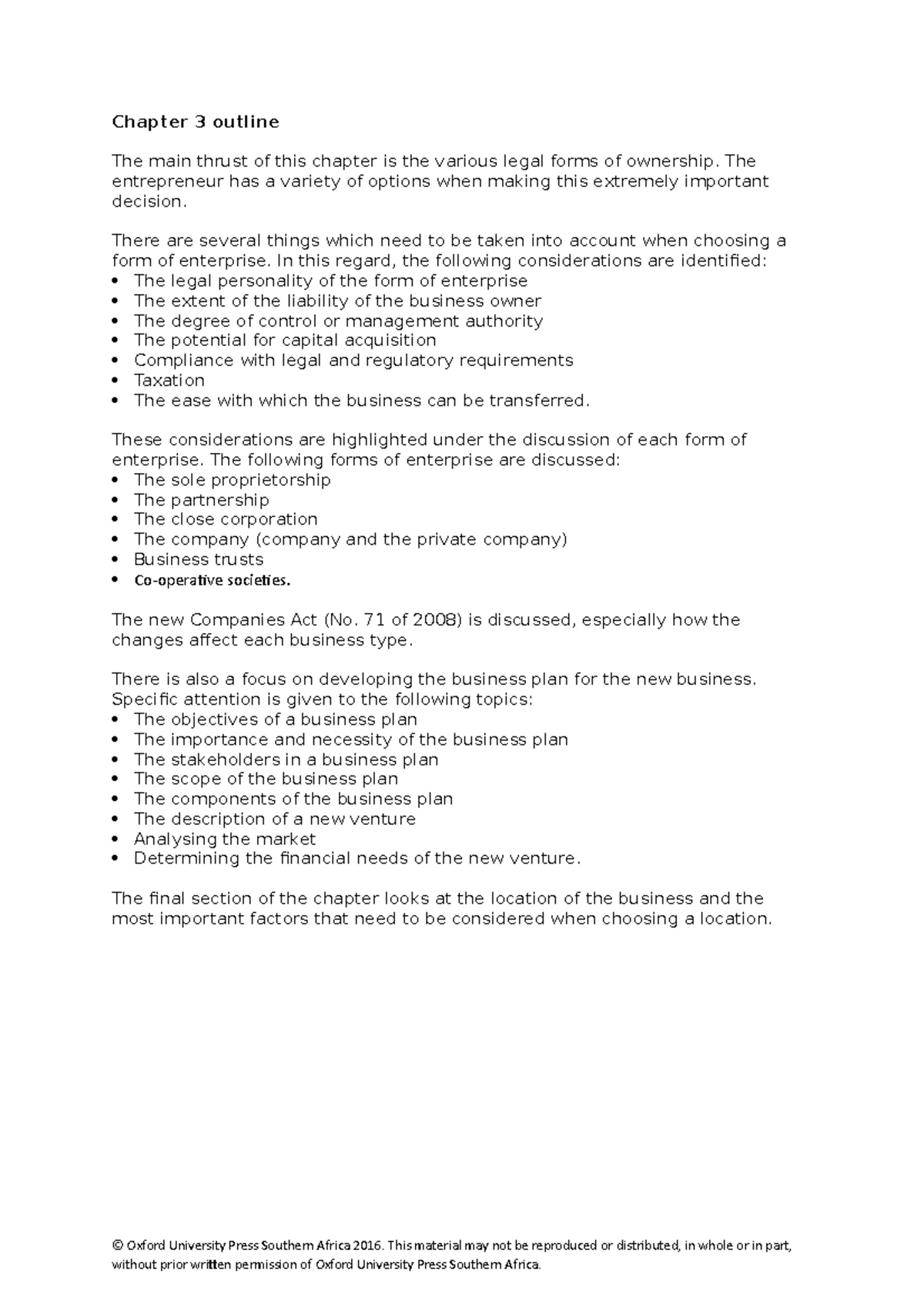 Chapter+3++outline+2017 - Chapter 3 outline The main thrust of this ...