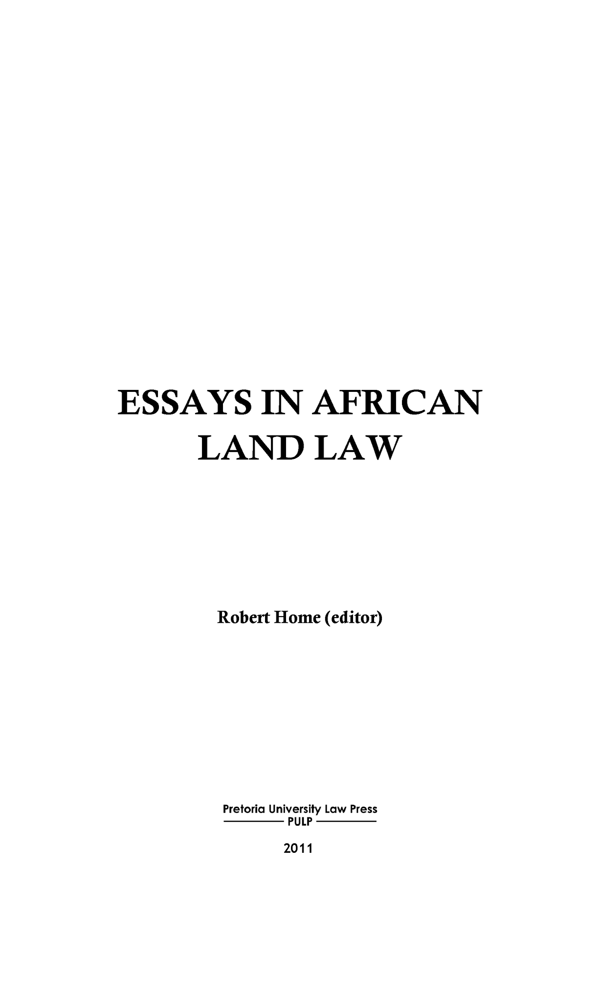 land law essays