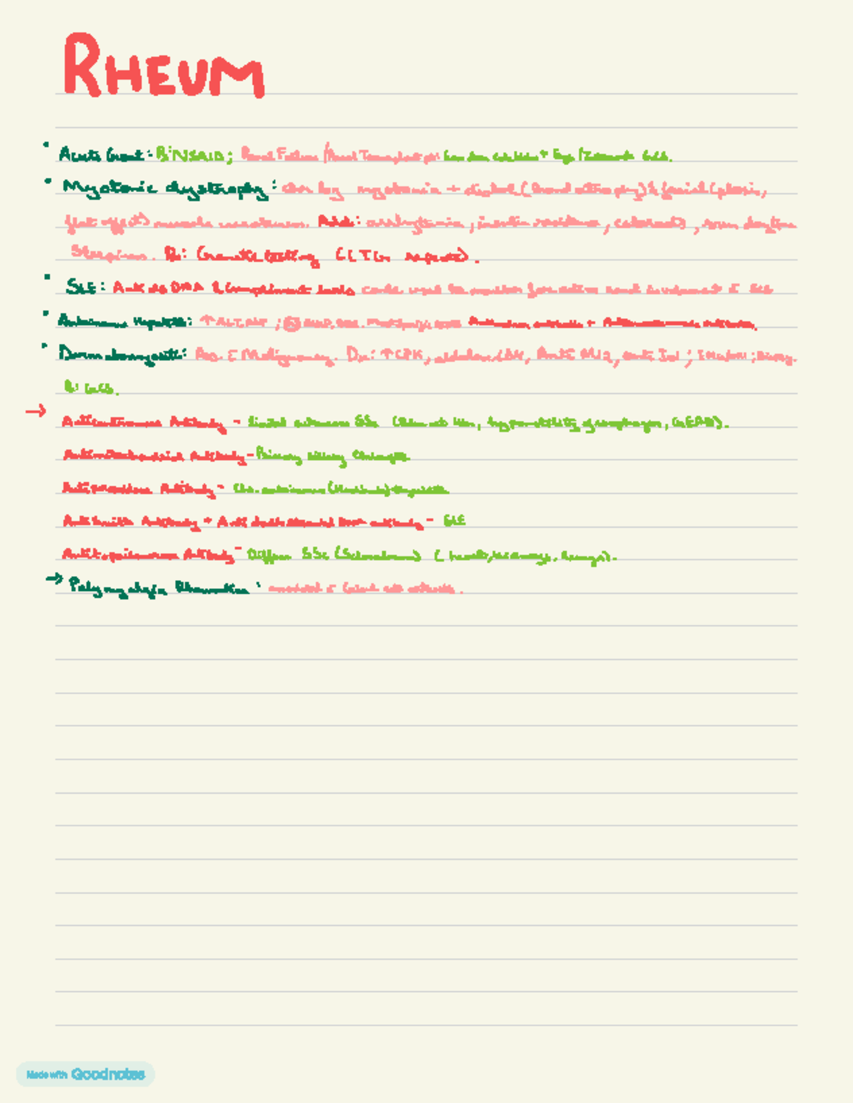 Untitled Notebook 3 - Rheum USMLE step 3 - RHEUM · Acute Crout ...