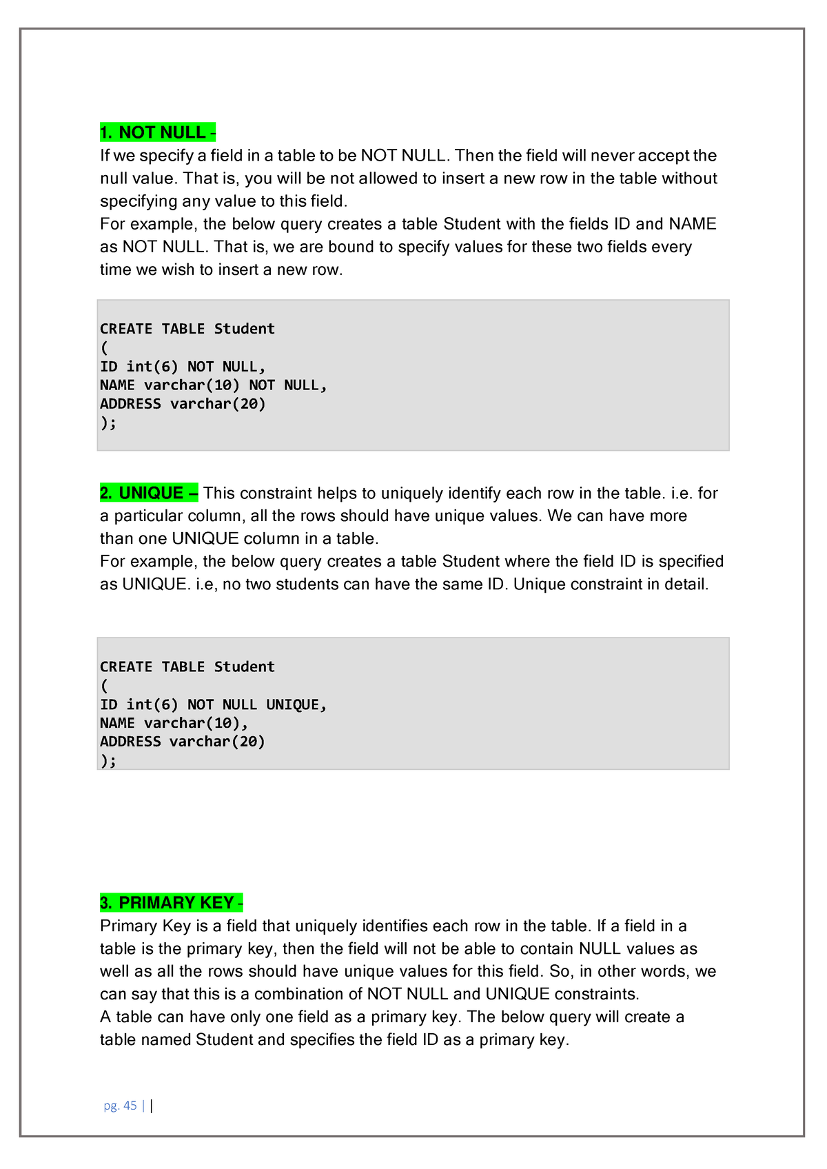 sql-notes-part-6-create-table-student-id-int-6-not-null-name