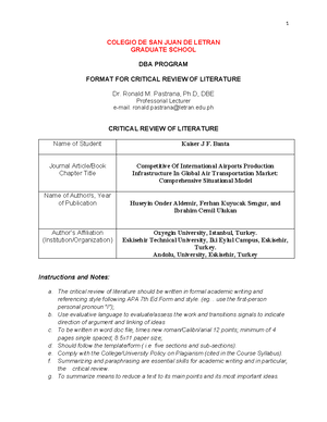 Cri. Paper #2 Exploring Strategic Choice draft - COLEGIO DE SAN JUAN DE ...