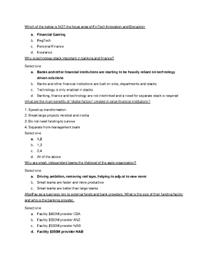 UNSW Lecture 2 slides - Toolkit for Finance Week 2: Financial Analysis ...