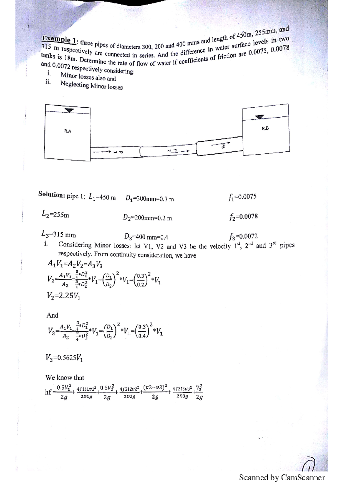 Hydraulics ch3 examples Civil engineering Studocu
