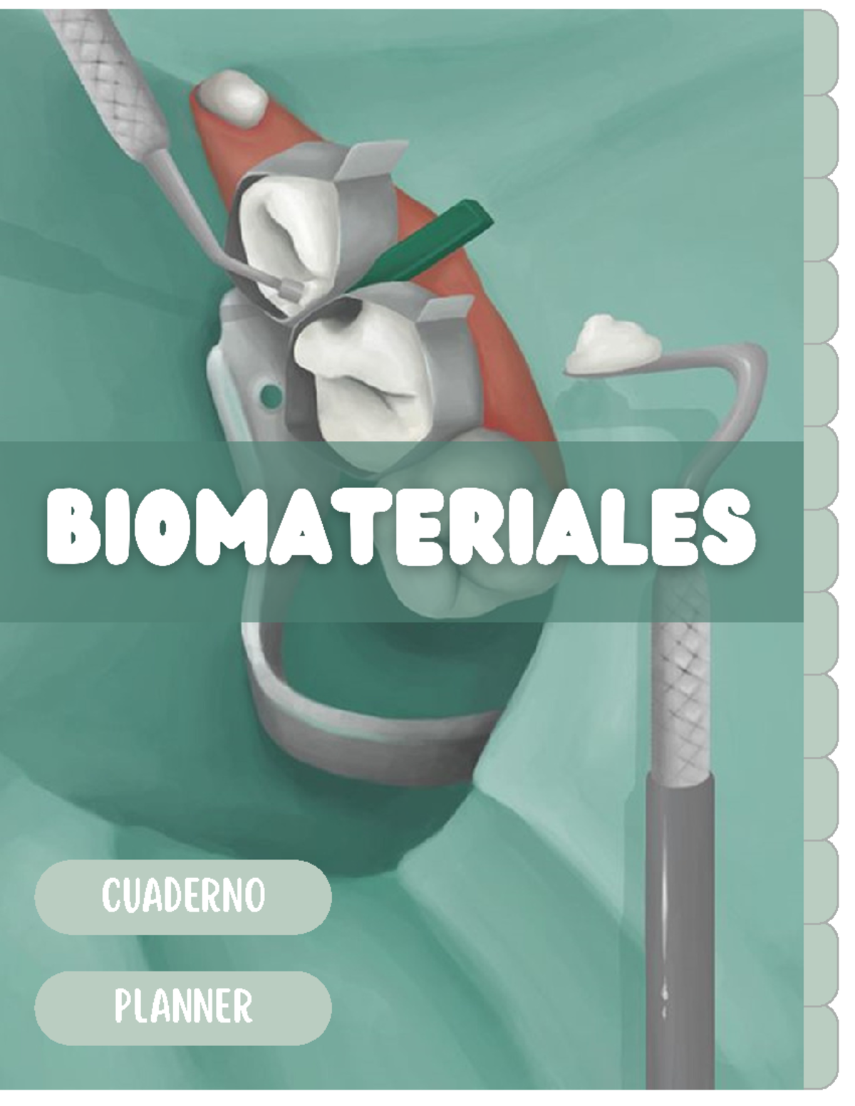 Cuaderno Biomateriales 1 - Cuaderno Planner Planner B I O M A T E R I A ...