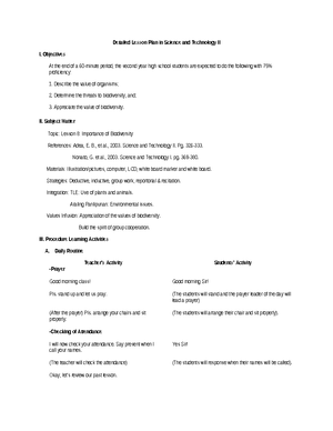 337909726 A Detailed Lesson Plan in Science 10 Autosaved - A Detailed ...
