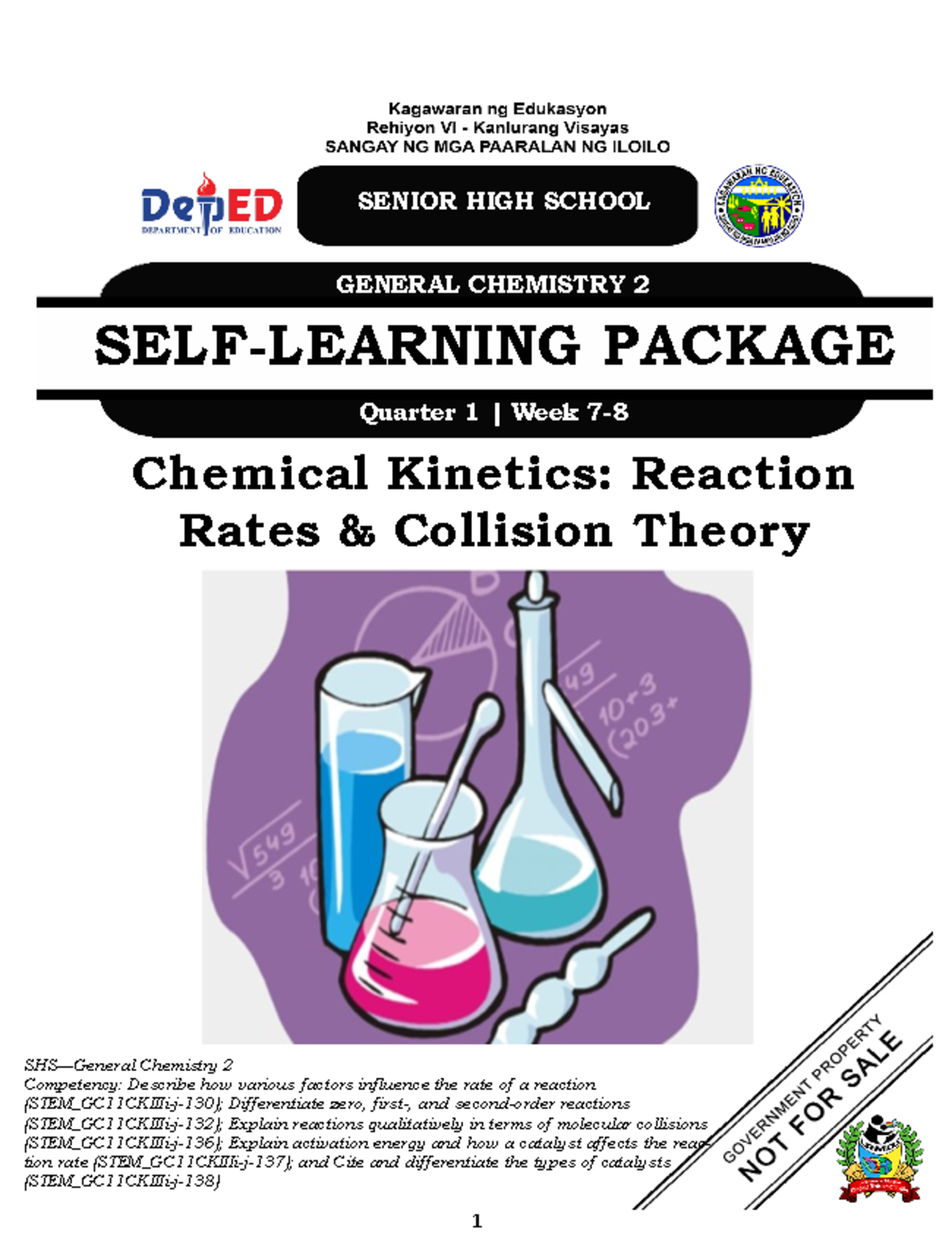 Stem Genchem 2 Q1w7 Peh For Grade 12 Senior High School General Chemistry 2 Self Learning