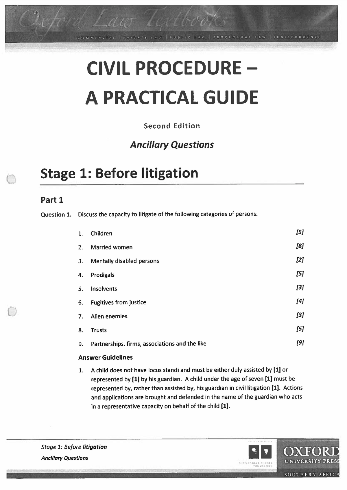 Civil Procedure Litigation Summary notes LCCL201 Studocu