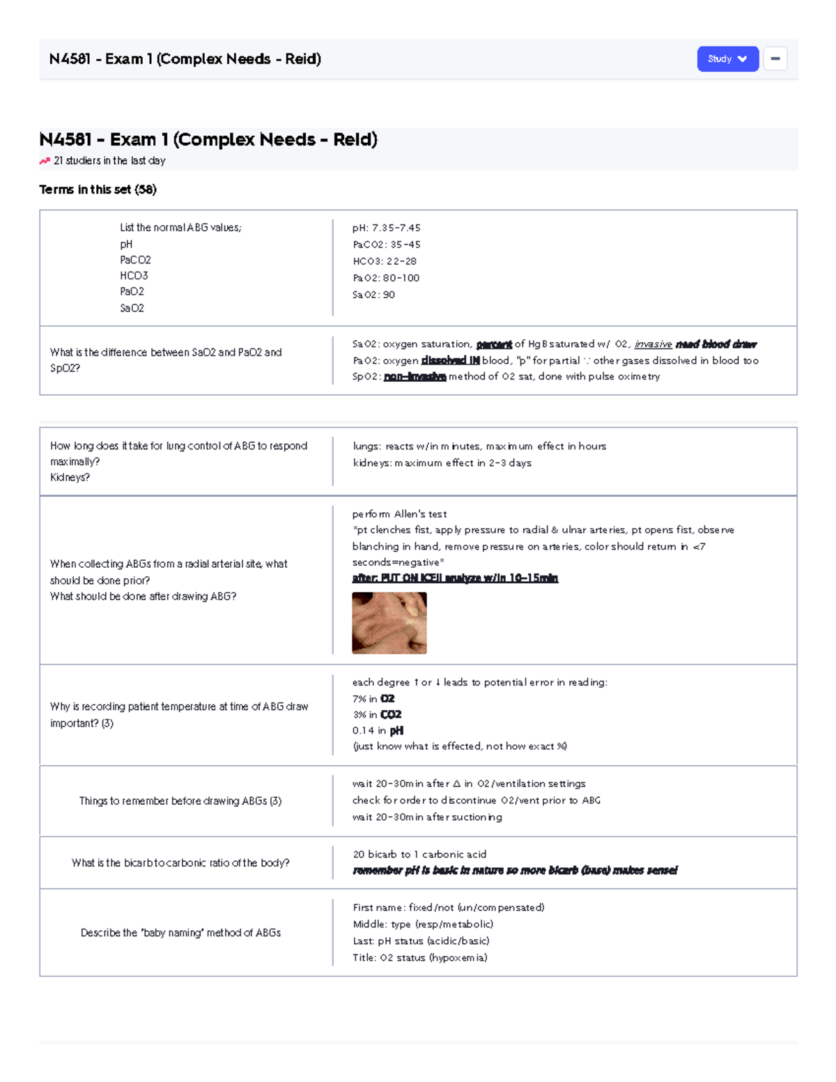 N4581 - Exam 1 (Complex Needs - Reid) Flashcards Quizlet - Textbook ...