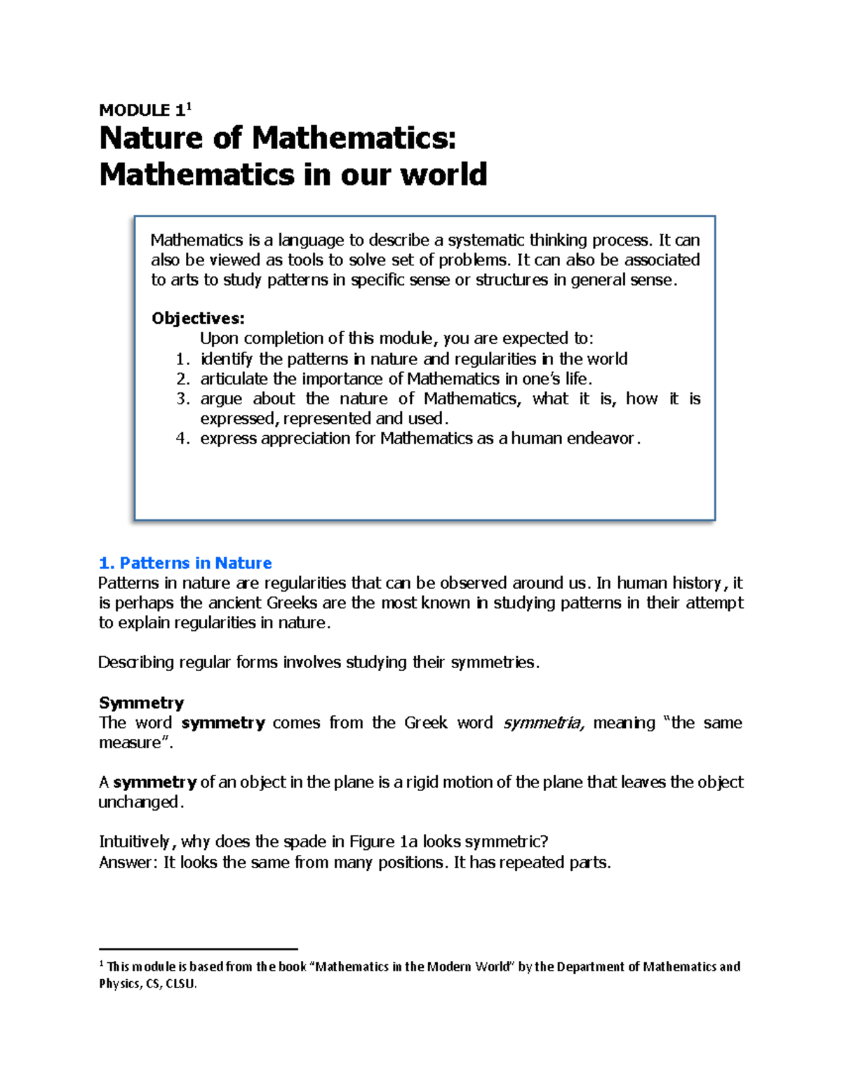 Math 1100 Module 1 1 - this file is tacked the some topics on ...