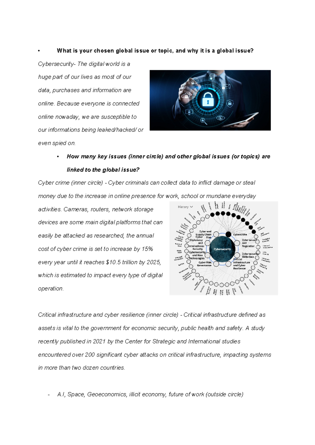 SPGI Workshops - What is your chosen global issue or topic, and why it ...