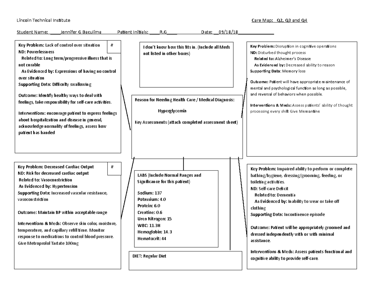 Care map - Care Map - Lincoln Technical Institute Care Map: Q2, Q3 and ...