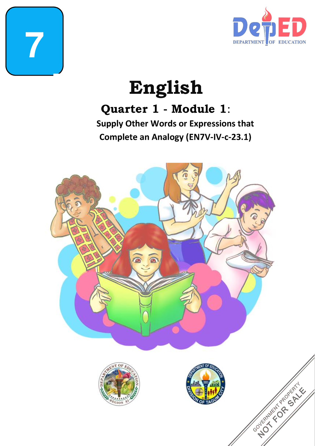 English 7 Q1 Module 1 - i 7 English Quarter 1 - Module 1: Supply Other ...