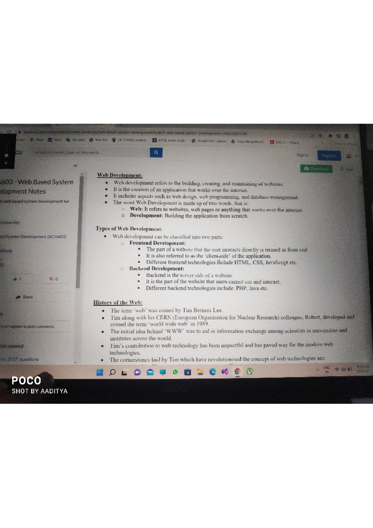 Cyber law notes of web based system development for bca or computer