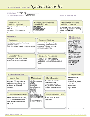 Hyperglycemia 2.pdf - practice careplan - ACTIVE LEARNING TEMPLATES ...