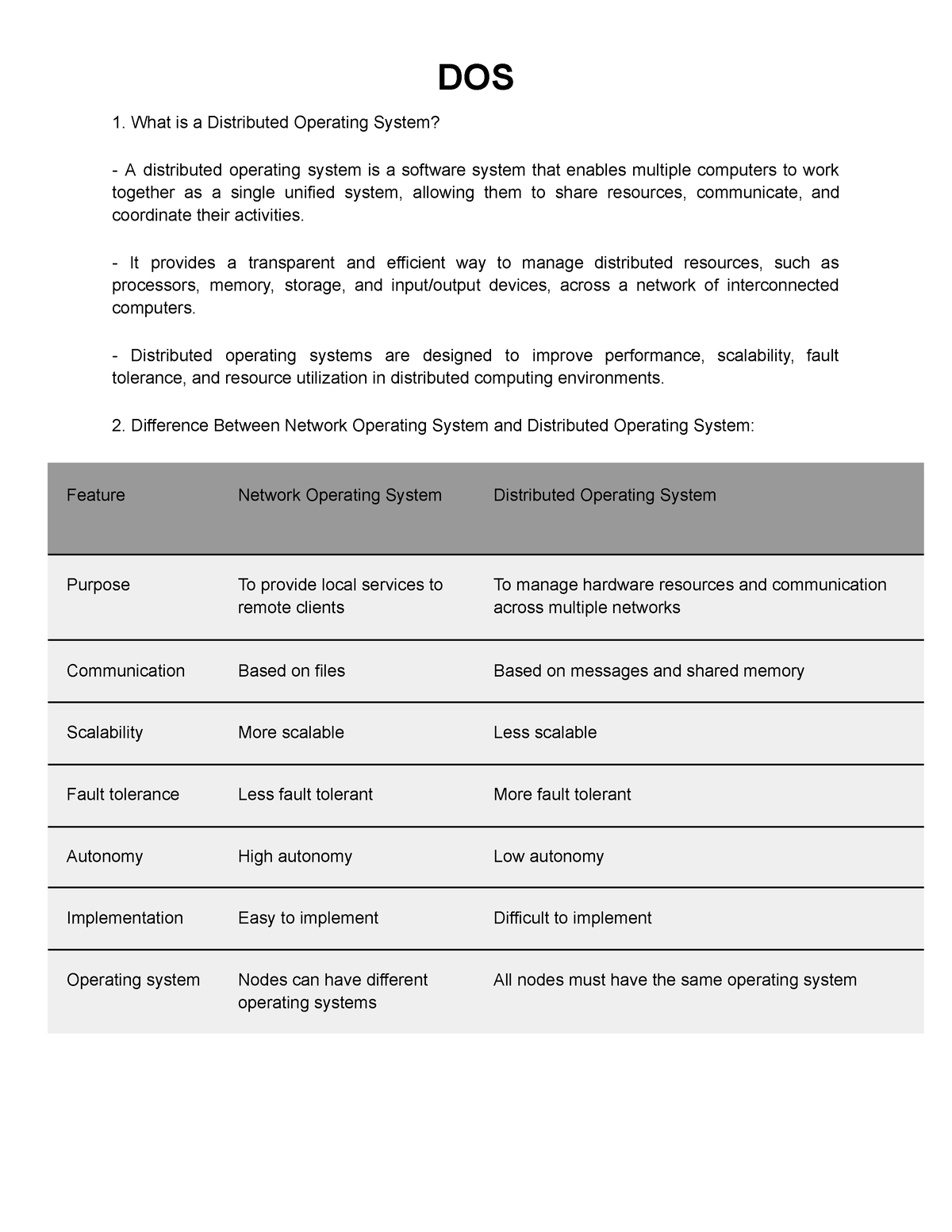 distributed system assignment questions