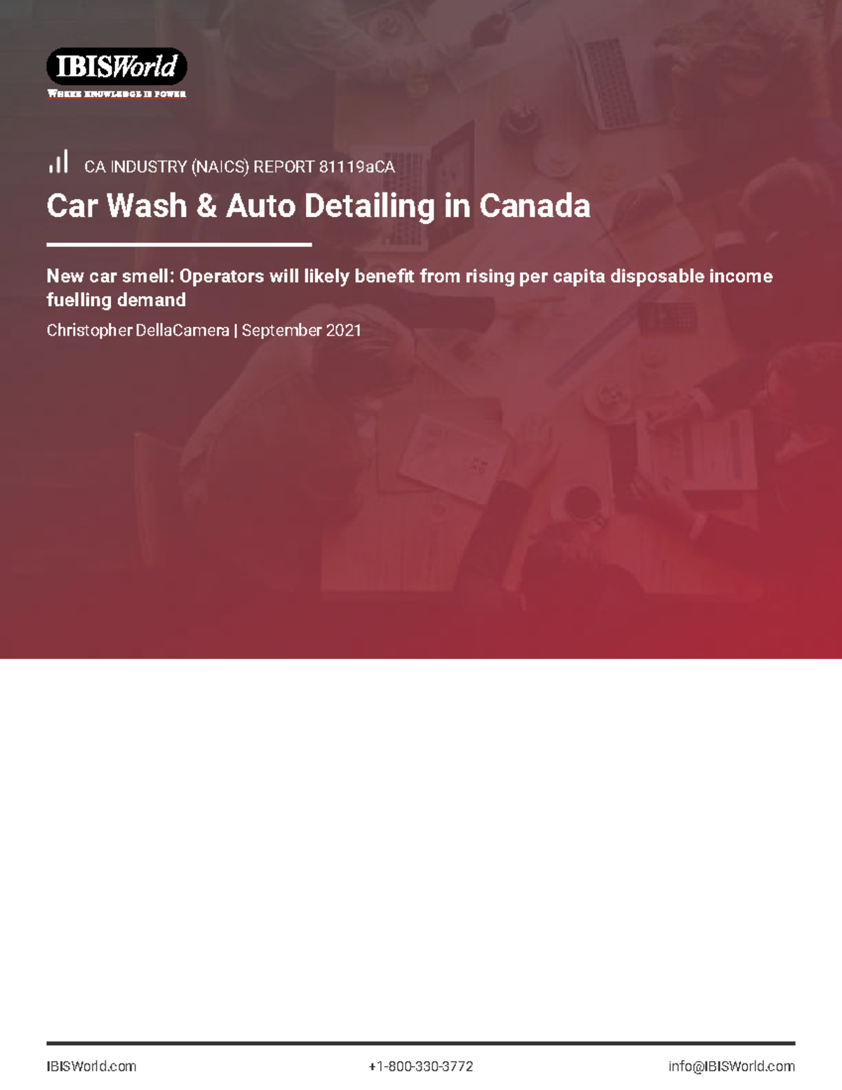 Car Wash Auto Detailing in Canada Industry Report Sep 2021 CA