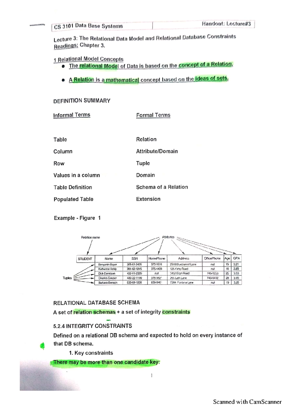 Database lec 3 - Data Structure - Scanned with CamScanner Scanned with ...