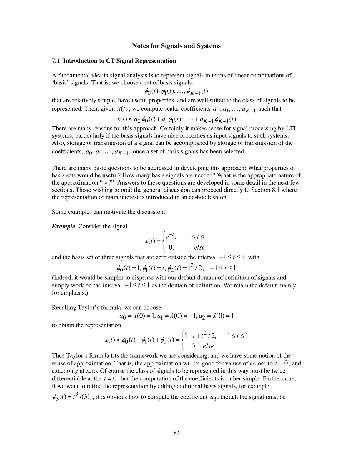 Signalsandsystemsnotes-82-91 - Notes For Signals And Systems 7 ...