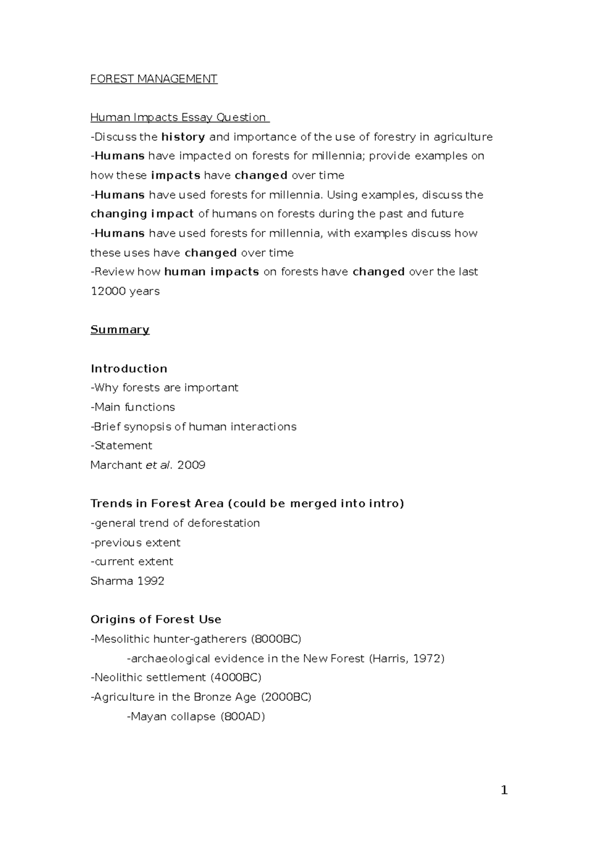 Human Impact of Forests - FOREST MANAGEMENT Human Impacts Essay ...