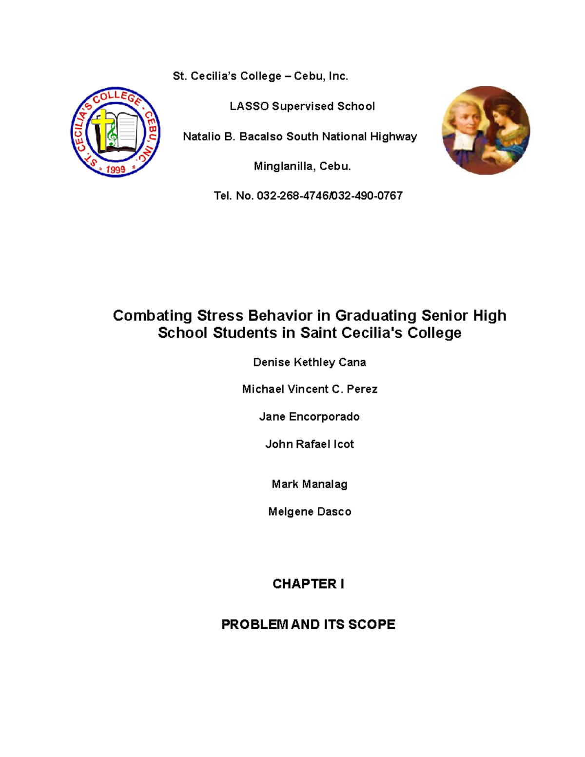 Chapter-1-3 GRP - hhhh - St. Cecilia’s College – Cebu, Inc. LASSO ...