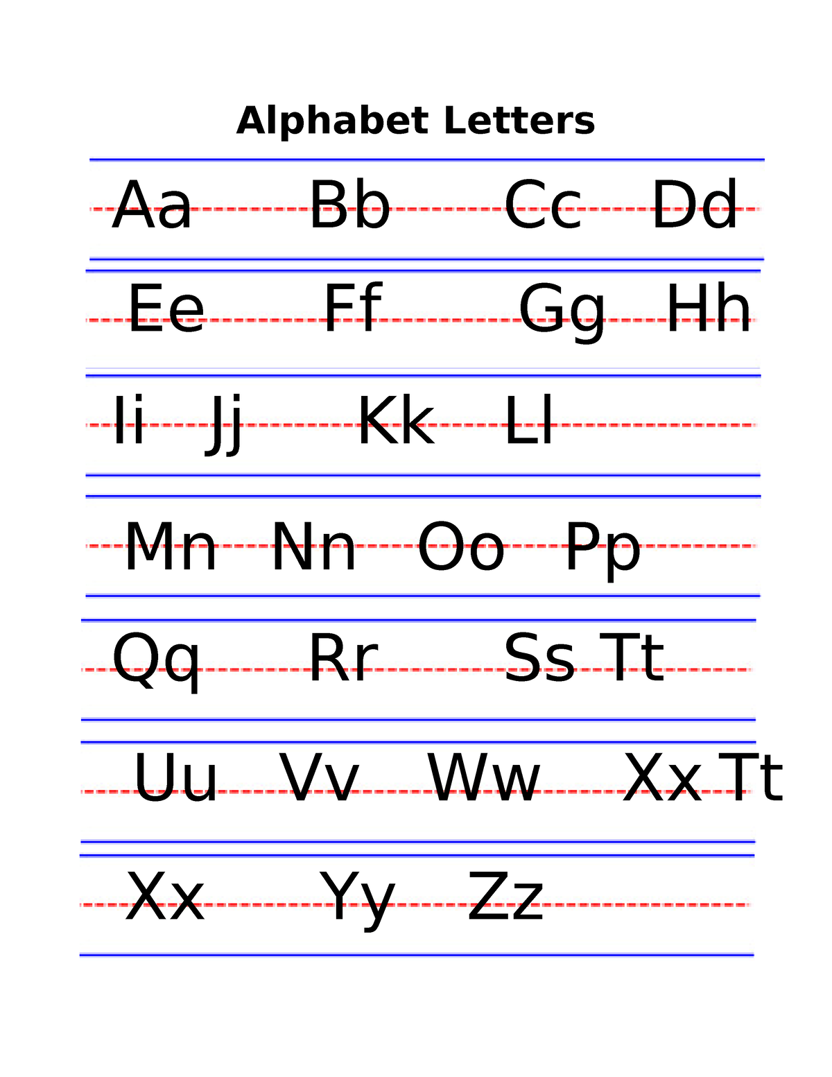 Workbook ( Cursive Writing) - Alphabet Letters Aa Bb Cc Dd Ee Ff Gg Hh ...