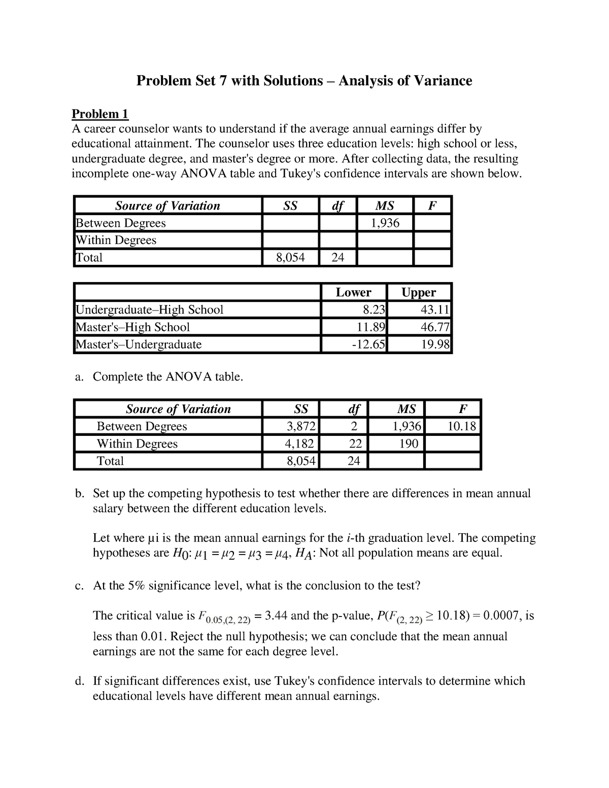 Exercise 7 HM With Answers - Problem Set 7 With Solutions – Analysis Of ...