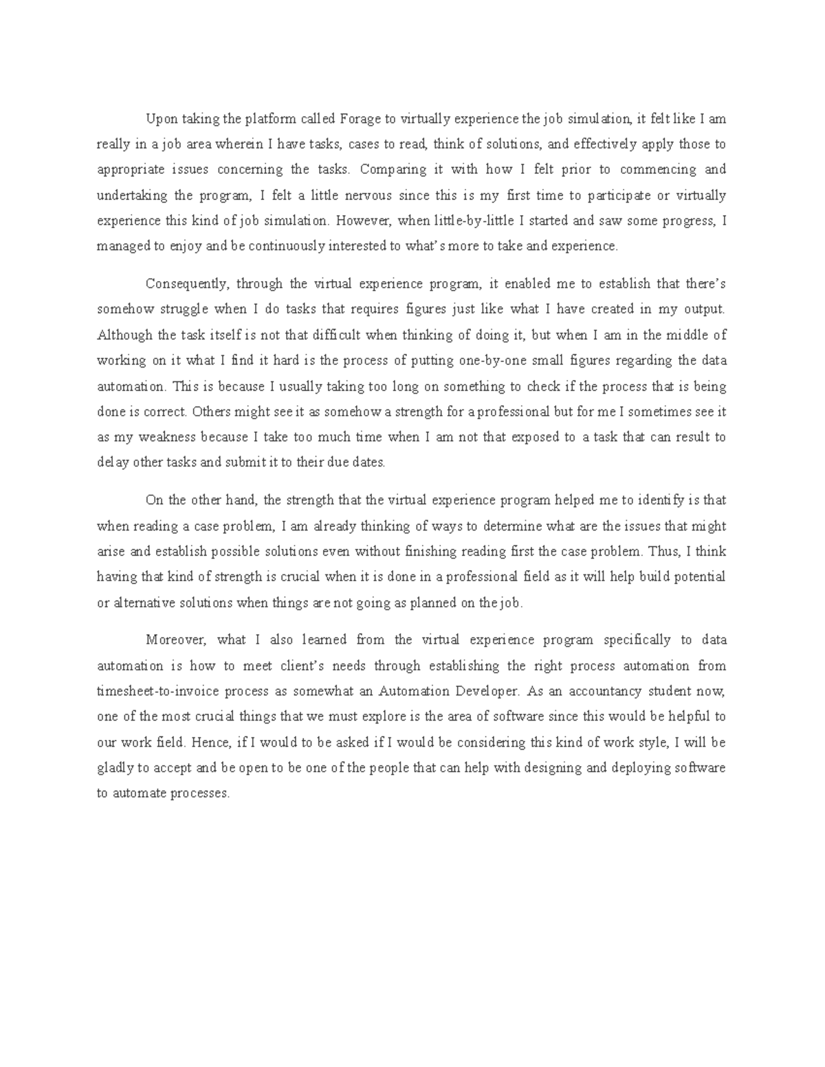 PG2EXB Finals Requirement B - Reflective Essay - Upon taking the ...