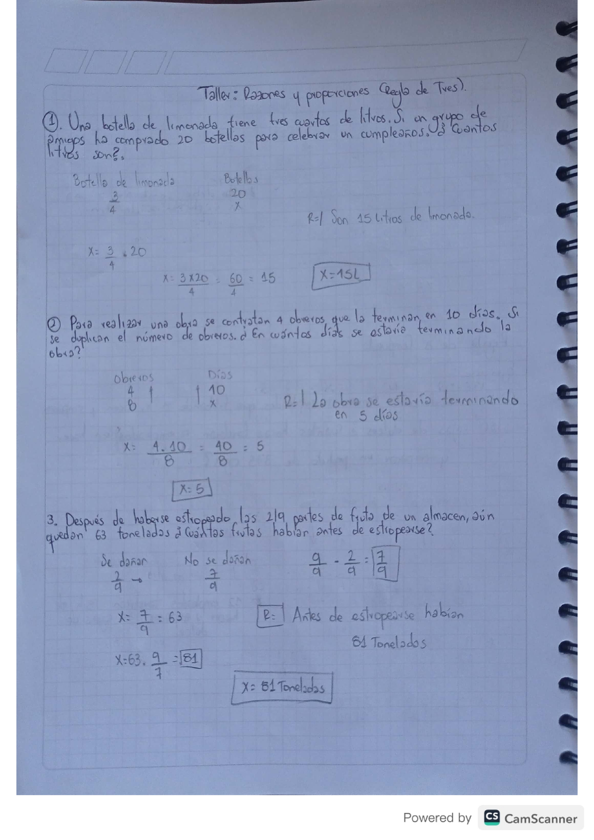 Taller Razones Y Proporciones - Fundamentos De Matematicas - Studocu