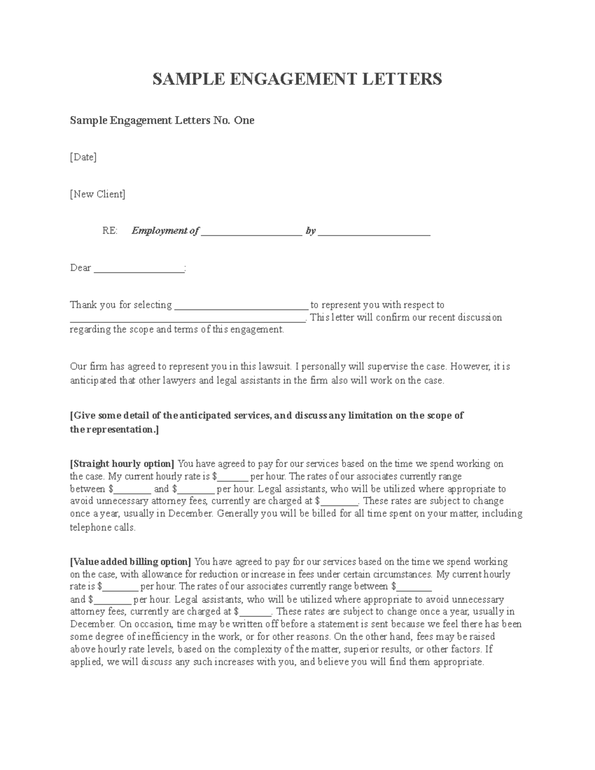 26 Printable Engagement Letter Sample Forms And Templ - vrogue.co