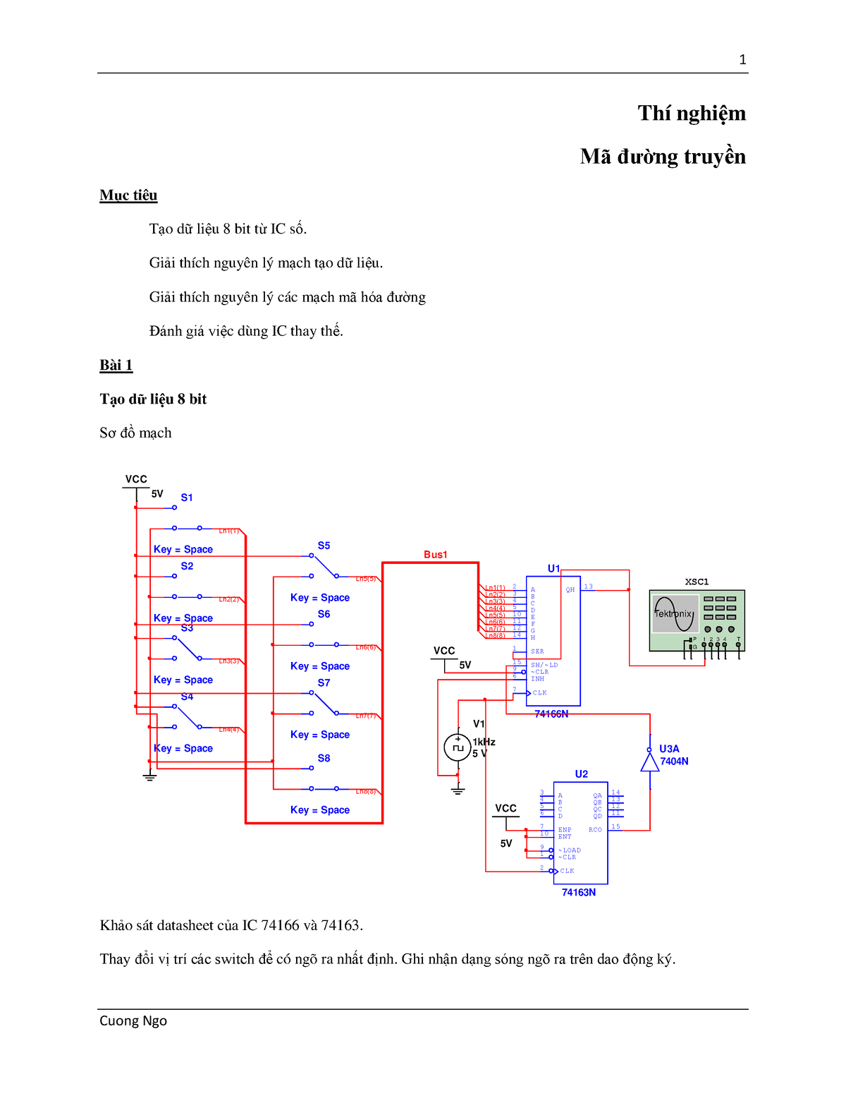 Line Coding Circuit 1 Cuong Ngo Thí Nghiệm Mã đường Truyền Mục Tiêu