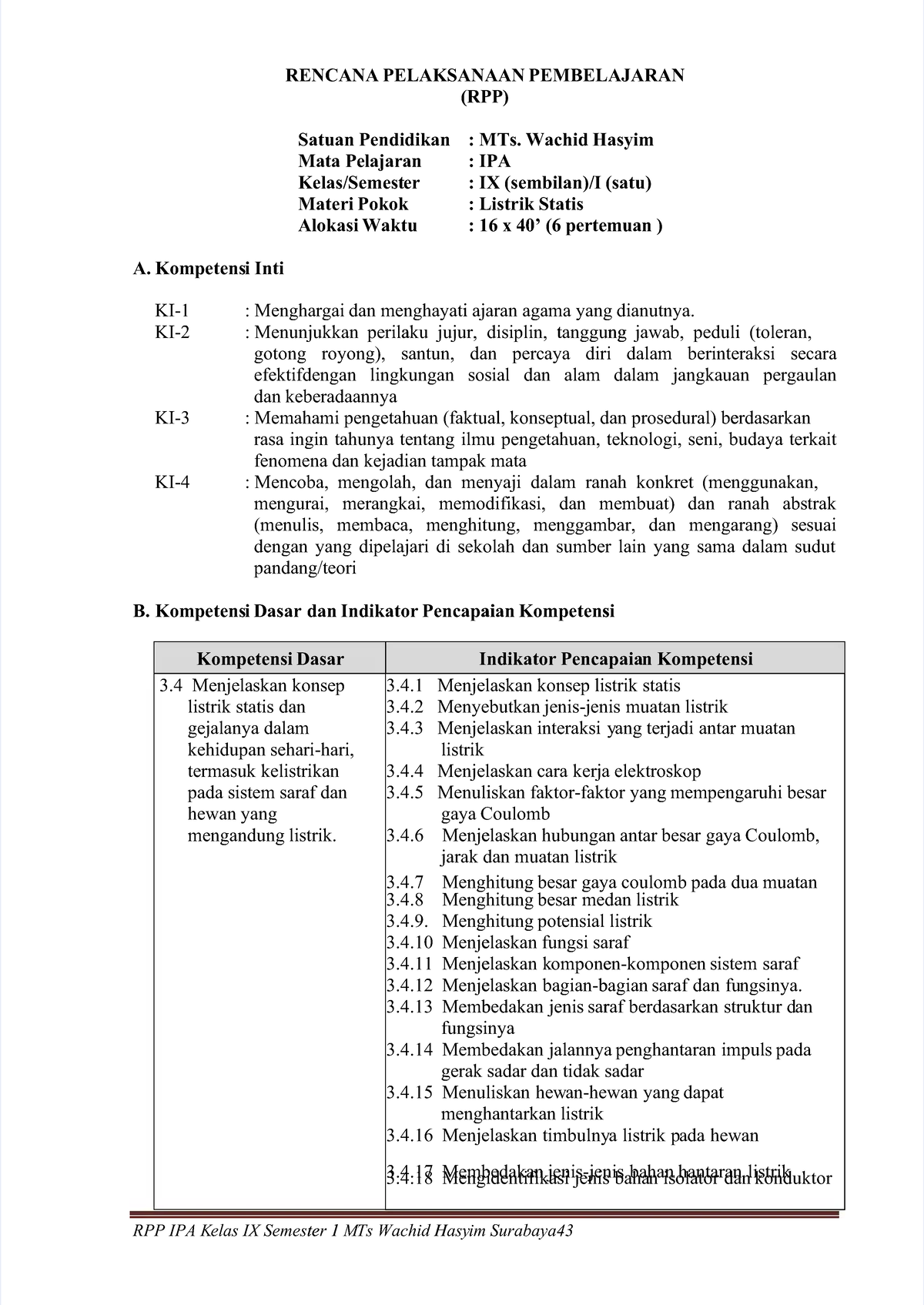 Rpp L - Sagdbnml, - RENCANA PELAKSANAAN PEMBELAJARANRENCANA PELAKSANAAN ...