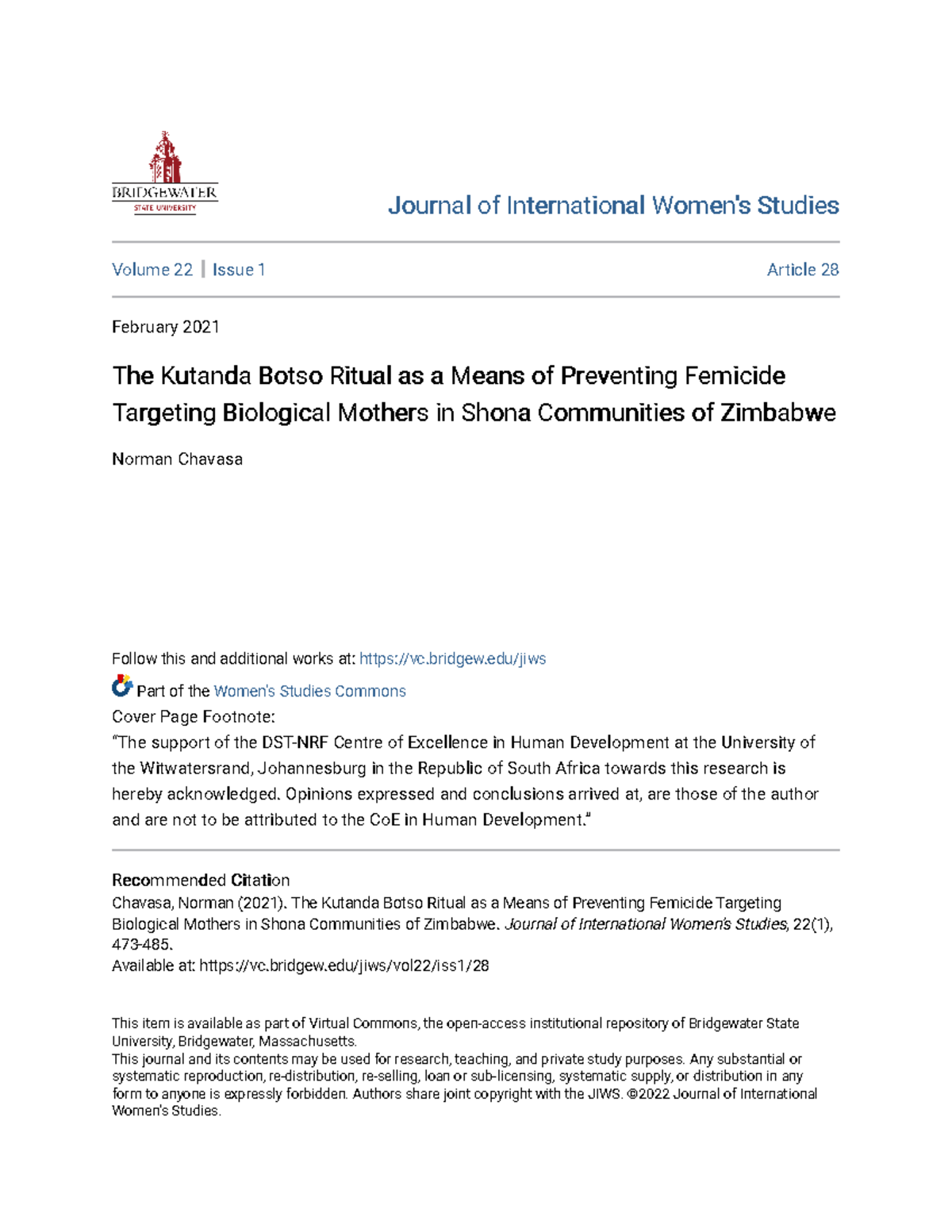Viewcontent - The Pdf gives a brief summary on Botso in Atr - Journal ...