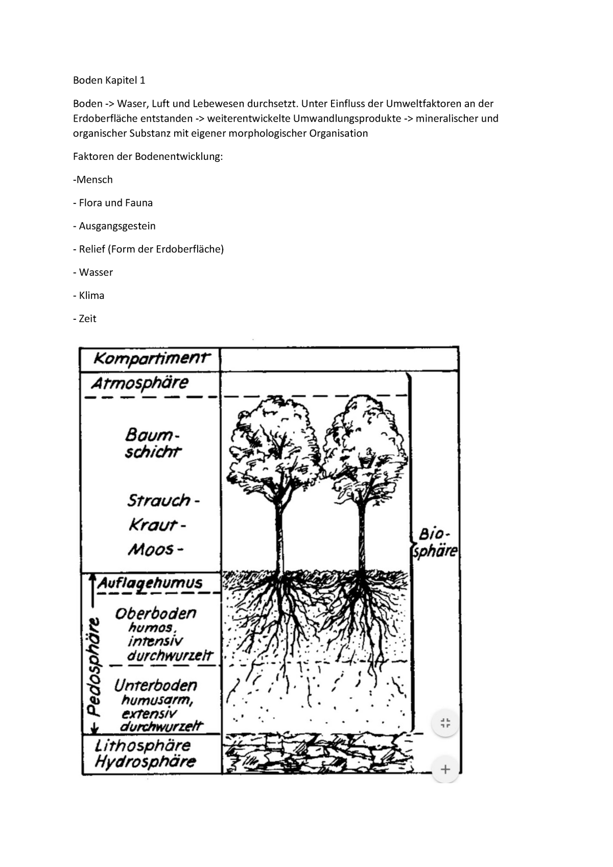 Boden Zusammenfassung Kapitel 1 - Boden Kapitel 1 Boden -> Waser, Luft ...