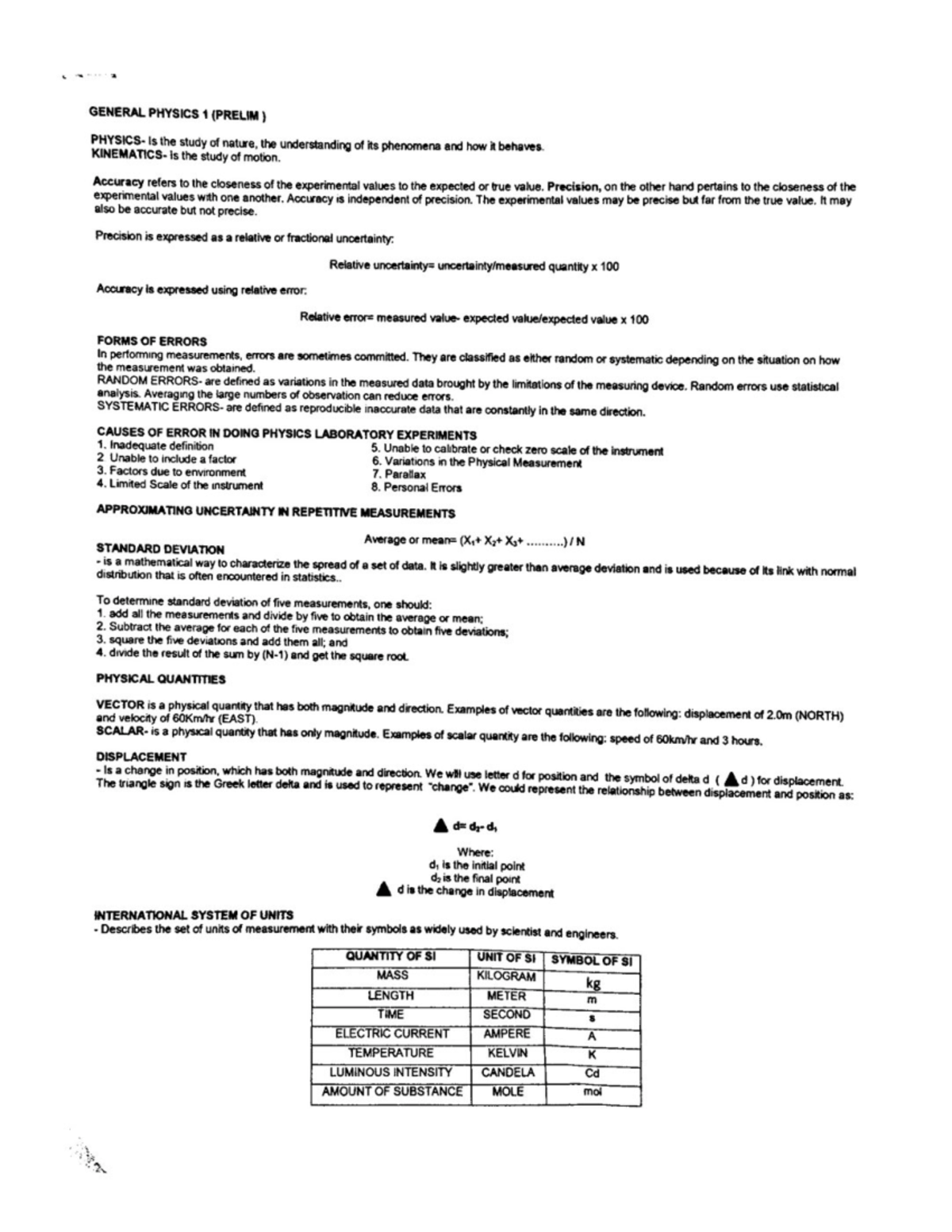 Scanned-Documents - General Physics Notes - Environmental Science - Studocu