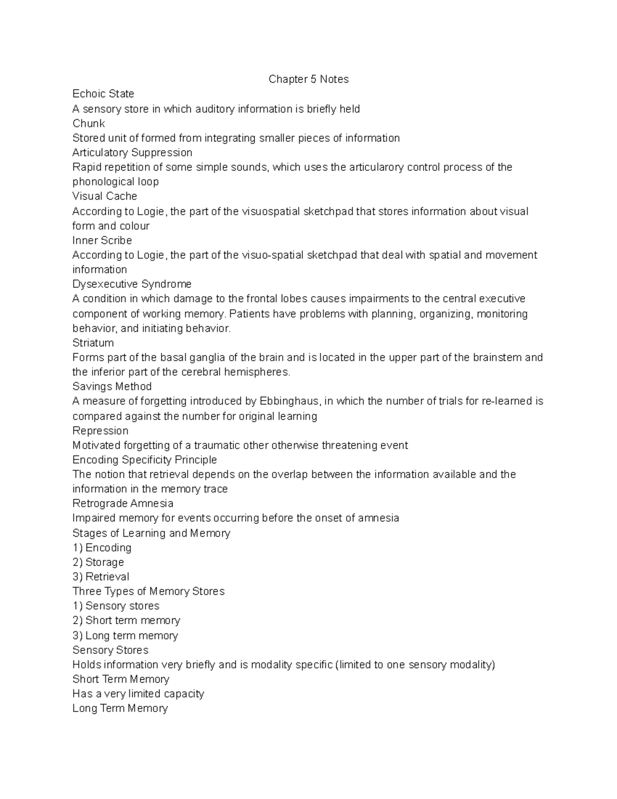 Iconic and echoic memory examples image