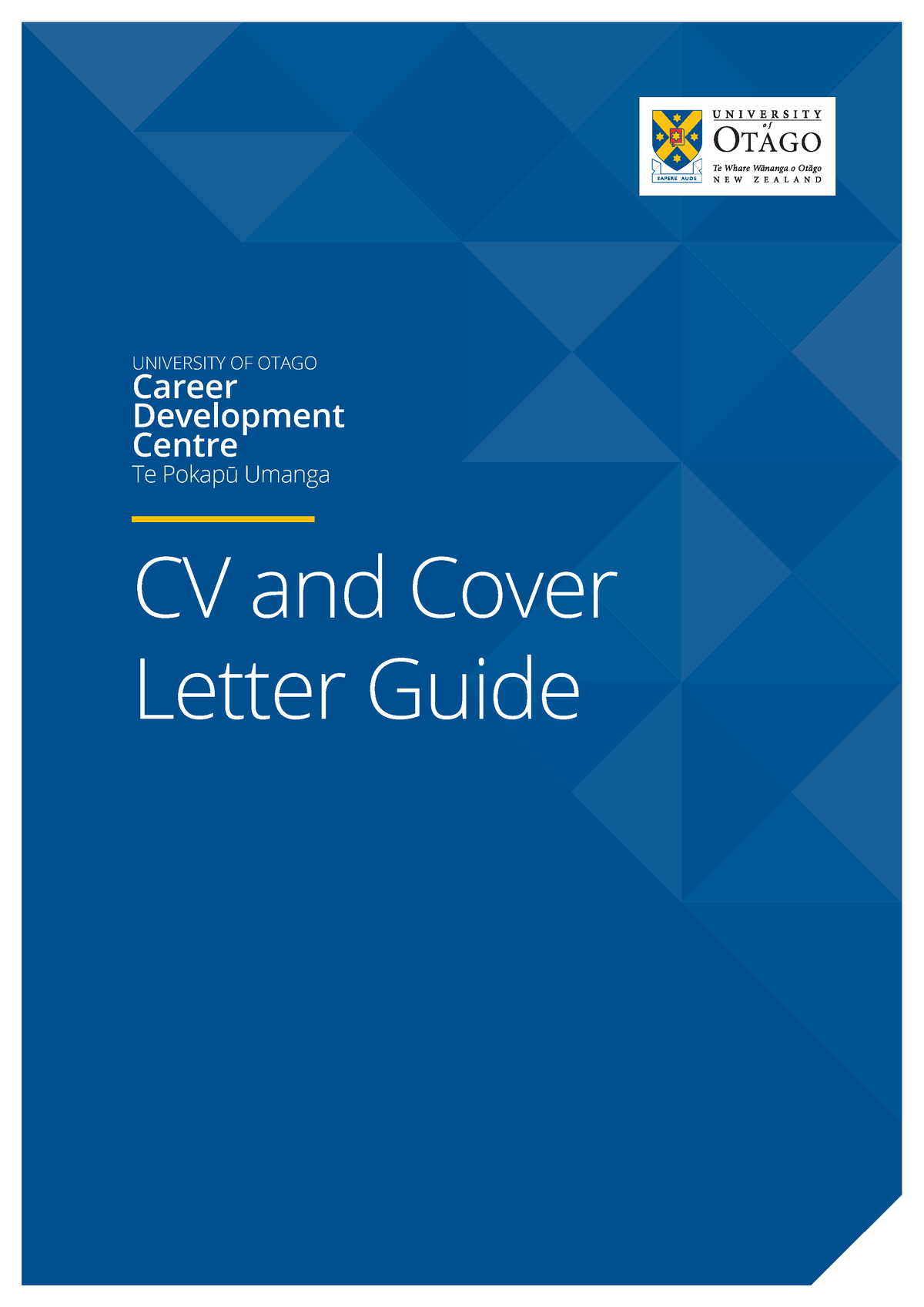 otago uni cv cover letter