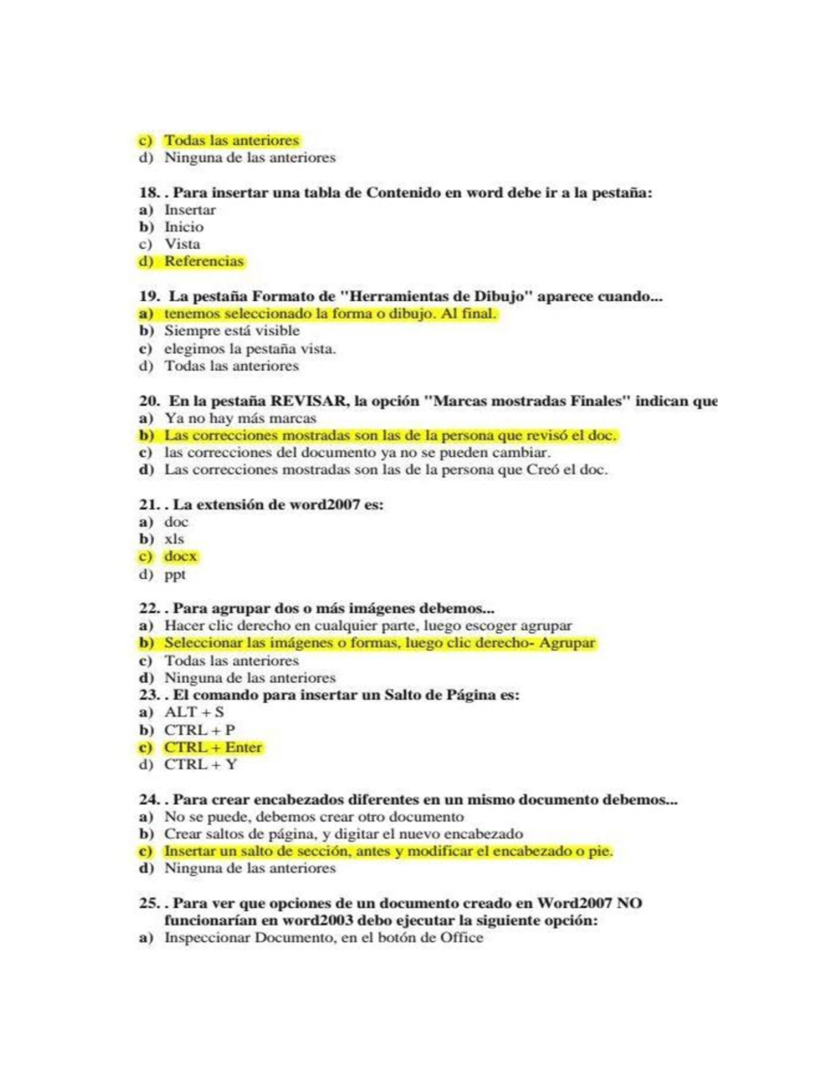 Imagenes Examen Informatica - Studocu