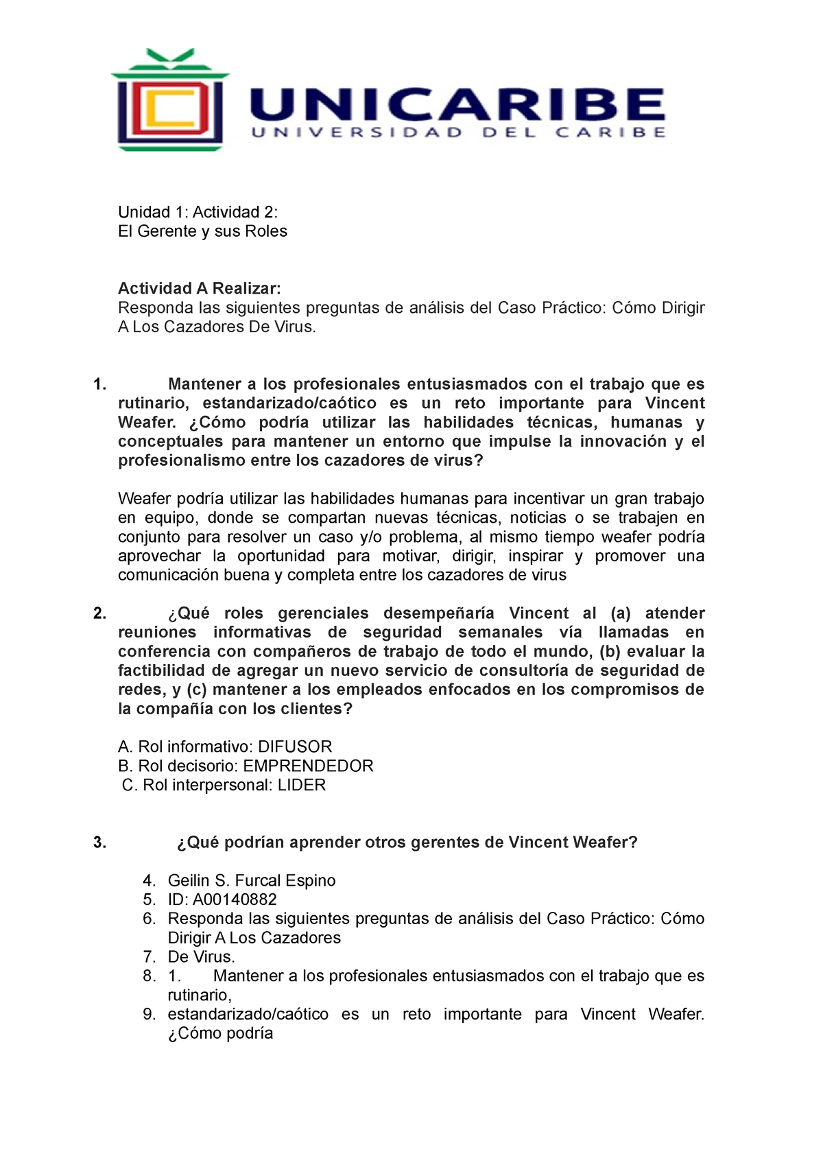 Unidad 1 Actividad 1 La Administración - Unidad 1: Actividad 2: El ...