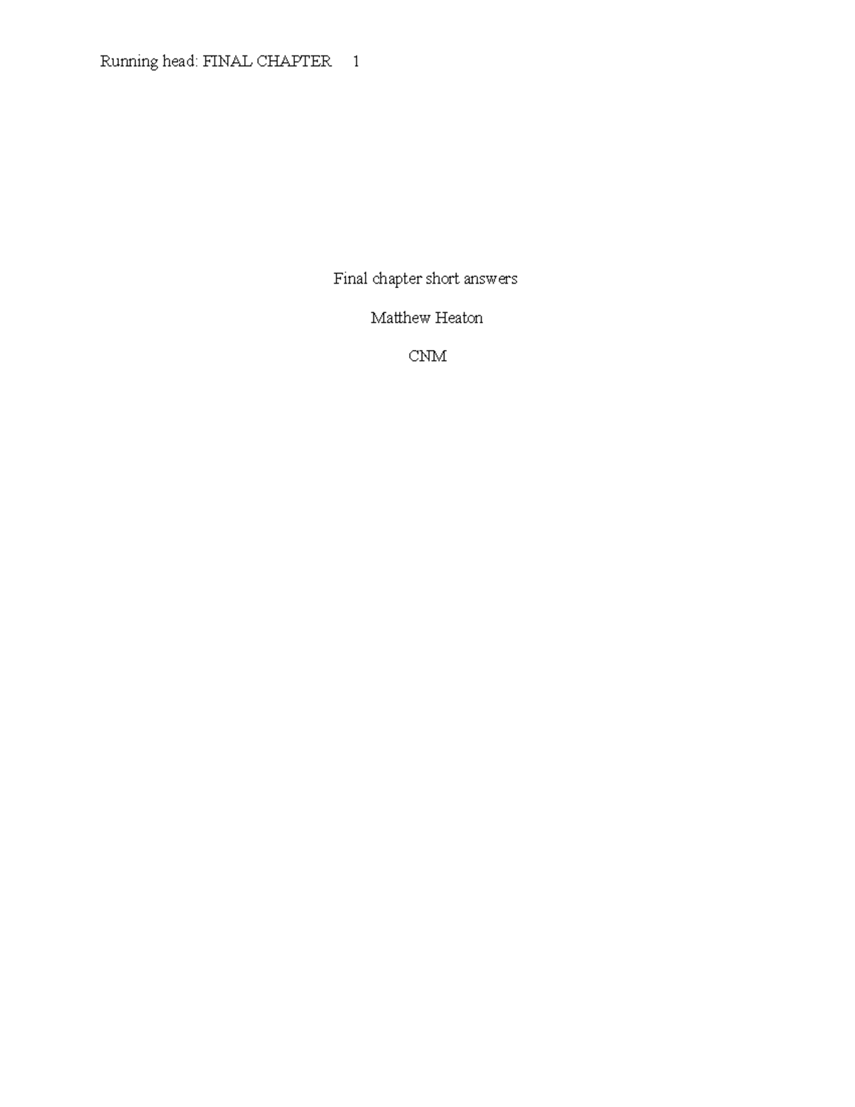 Juvenile law final - Grade: A - Running head: FINAL CHAPTER 1 Final ...